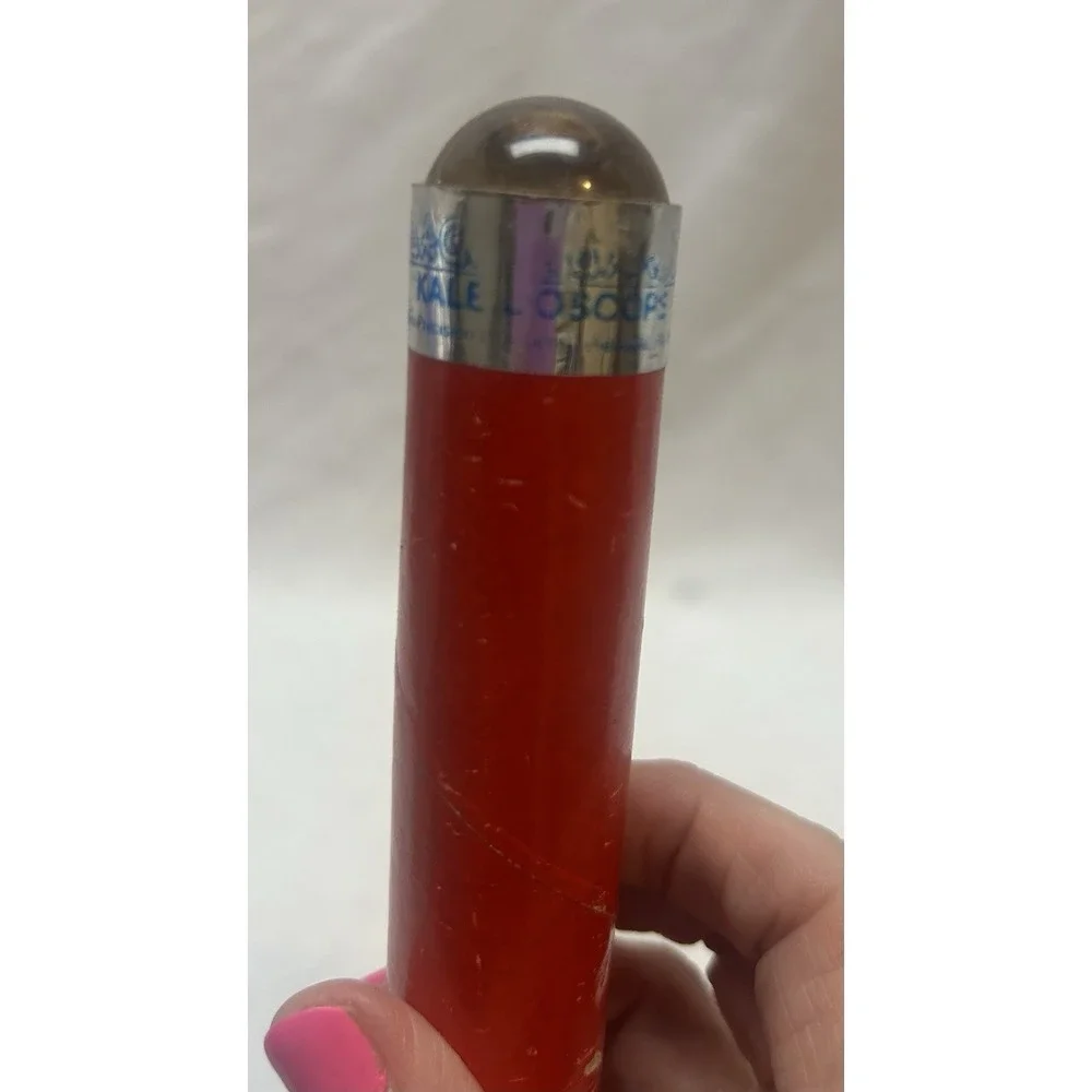 Red Magic Marble Kaleidoscope Cardboard Tube Gemini Precision Products (E)